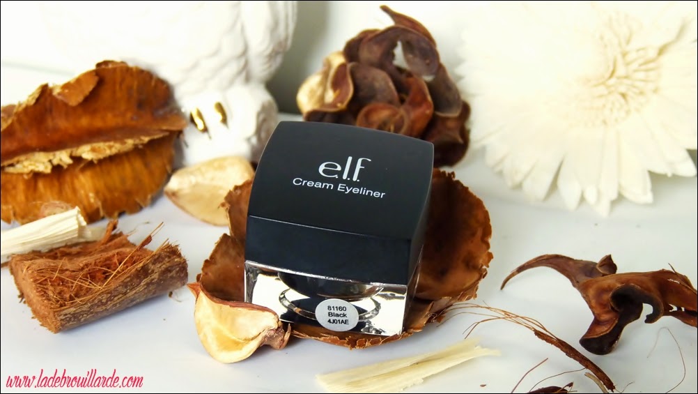 revue maquillage eye liner crème elf - black 