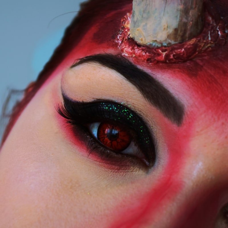 demon makeup halloween tuto